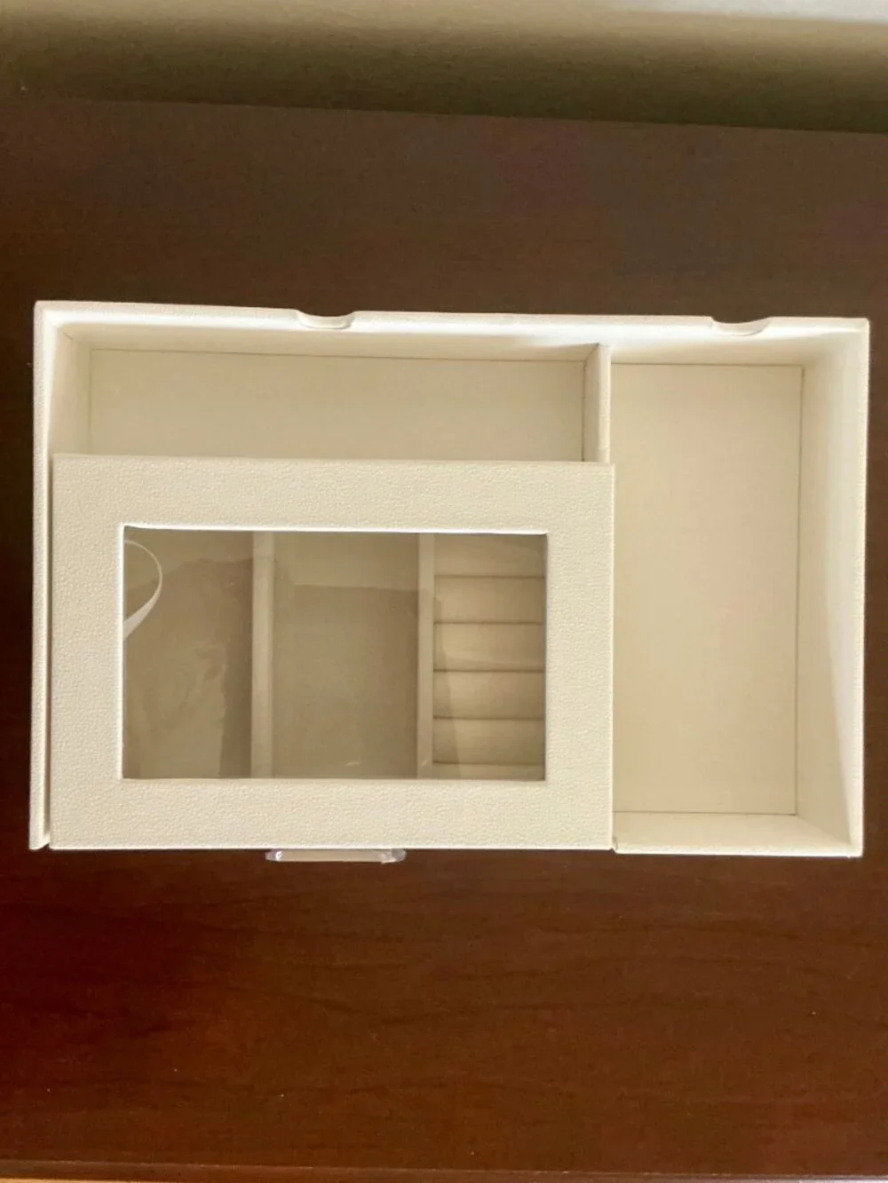 NEW HSN Prestige Colleen Lopez White Stacking Anti-Tarnish Jewelry Tray